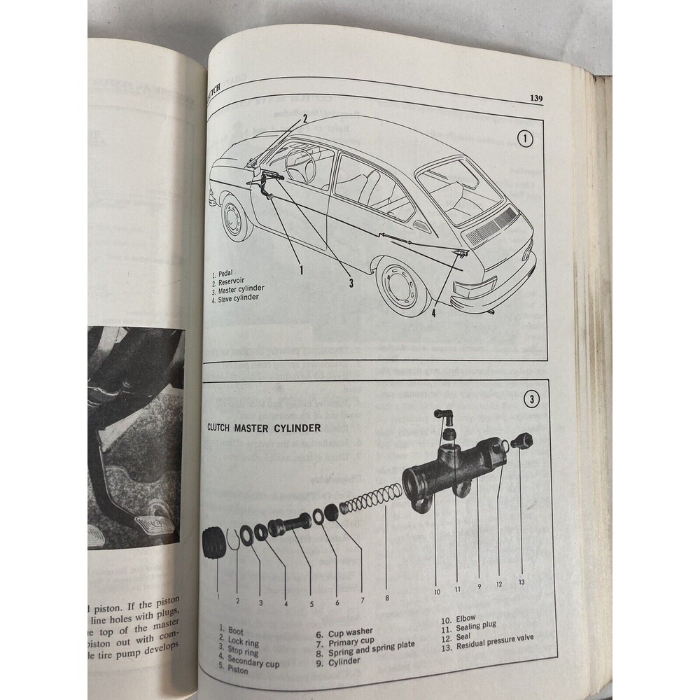 Clymer Publications Volkswagen service repair book 68’-73’ 411 and 412 Vintage - Picture 9 of 11